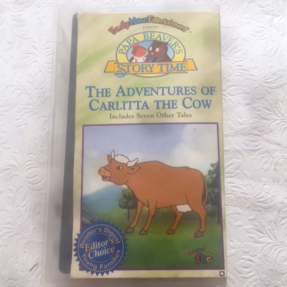3/$25 VTG. VHS Video Tape. THE ADVENTURES OF CARLITTA THE COW